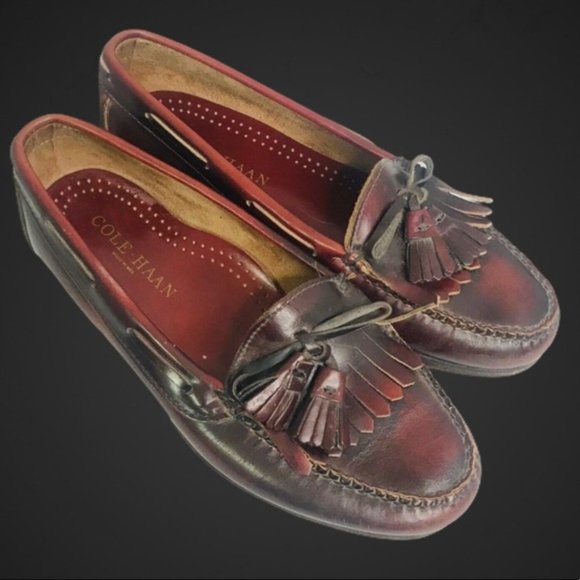 Cole Haan Mens Loafers Brown Leather Slip On main image 5